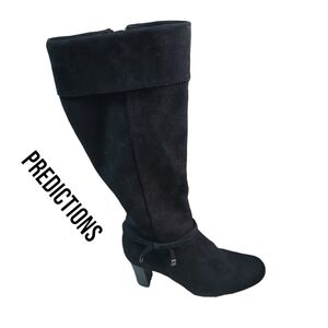 PREDICTIONS blk zip up boots EUC size 6.5
